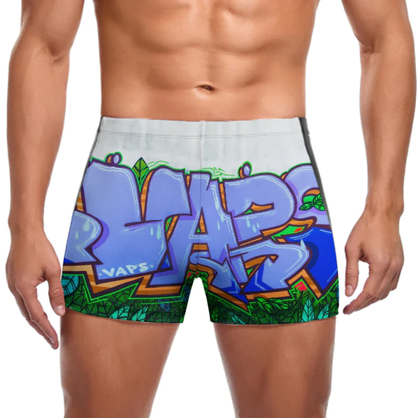 Slip de bain / Boxer de bain / Caleçon de bain homme DN003 personnalisé  avec photo logo motif texte (conception une image)