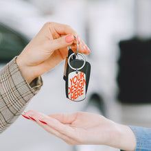 Charger l&#39;image dans la galerie, Porte-clés en métal et plaques d&#39;identité pour chien avec une image différente sur les deux côtés personnalisée avec prénom motif texte
