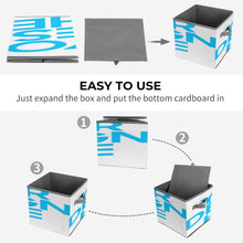 Charger l&#39;image dans la galerie, Bacs de rangement pliables avec poignée personnalisé avec photo texte prénom (conception une image)
