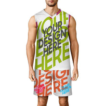 Charger l&#39;image dans la galerie, Maillot de basket-ball col V pour homme KTZREV1 personnalisée avec prénom motif texte
