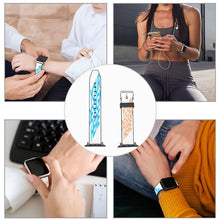 Charger l&#39;image dans la galerie, Bracelet en cuir de Haute qualité Apple Watch personnalisé avec photo logo motif texte
