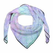 Charger l&#39;image dans la galerie, Foulard carré soie multi usages femme NZ215 personnalisé avec photo logo motif texte
