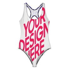 Charger l&#39;image dans la galerie, Nouvelle 2024 maillot de bain une pièce pour femmes SDS2011 personnalisée avec prénom motif texte (conception multi-images)
