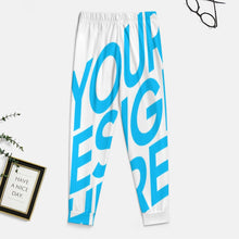 Charger l&#39;image dans la galerie, Pantalon de pyjama pour enfants D29P Pantalon de nuit pour filles et garçons personnalisé avec photo texte prénom (conception une image)
