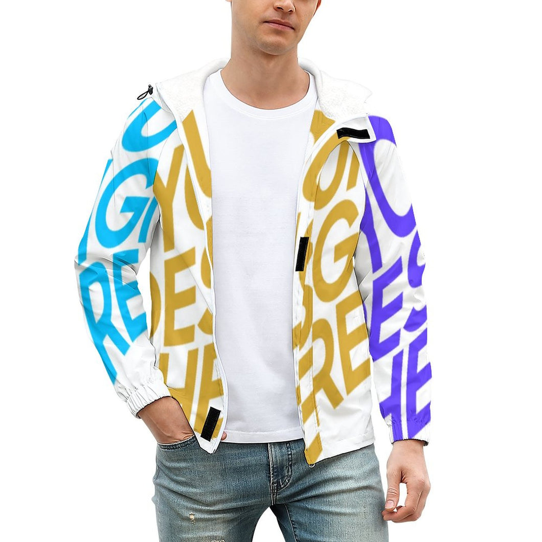 Impression des multi-images Sweat à capuche Jacket grande taille homme A681 personnalisé avec photo motif logo texte