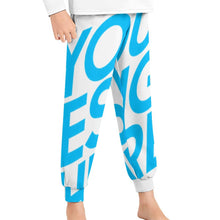 Charger l&#39;image dans la galerie, Pantalon de pyjama pour enfants D29P Pantalon de nuit pour filles et garçons personnalisé avec photo texte prénom (conception une image)
